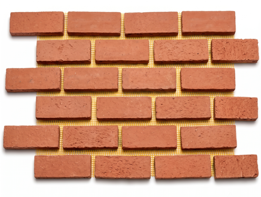 Revestimiento de muro de 14x5,5 cm en malla